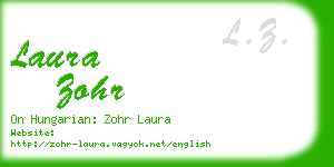 laura zohr business card